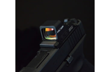Image of Calculated Kinetics Glock MOS Dogtag Optic Plate, Holosun 509T, Law Enforcement, Black, MOS-509LEDT