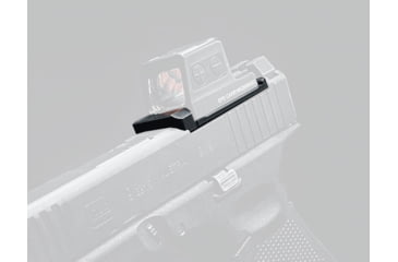 Image of Calculated Kinetics Glock MOS Dogtag Optic Plate, RMR Footprint, Black, MOS-RMRLEDT