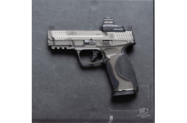 Image of Calculated Kinetics Smith and Wesson M&amp;P 2.0 Dogtag Optic Plate, RMR Footprint, Black, SMMP2-RMRDT
