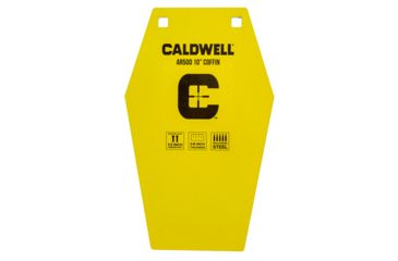 Image of Caldwell AR500 Targets, 10in Coffin, Yellow, 1116693