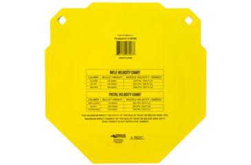 Image of Caldwell AR500 Targets, 13in Octagon, Yellow, 1116695