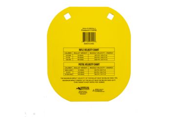 Image of Caldwell AR500 Targets, 8in Caldwell C, Yellow, 1116703