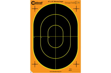 Image of Caldwell Orange Peel Silhouette Target, 12x8, 5Pk, 1175517