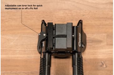 Image of Caldwell Pic Rail XLA Fixed Bipod, Black, 6in -9in, 110140