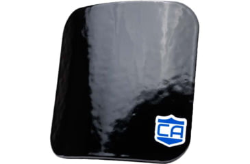 Image of Caliber Armor AR550 III+ Steel Body Armor Side Plates, Single Plate, Standard Coating, Black, 6'' X 6'', 19-AR550-66