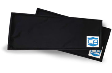 Image of Caliber Armor CaliberX Level IIIA DuPont Kevlar Soft Armor Side Plate - Pack of 2, 4x6 inch, Black, Non-Curved, SAPI, 19-CALX-4X6-SP