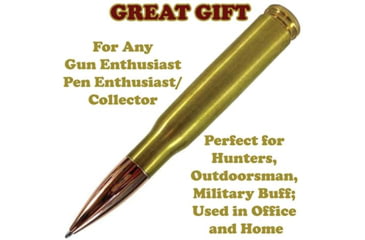 Image of Caliber Gourmet Bullet Twist Pen Gold Brass, CBG1018