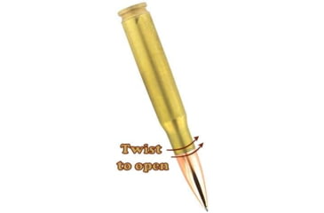 Image of Caliber Gourmet Bullet Twist Pen Gold Brass, CBG1018