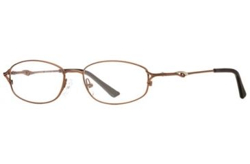 Image of Calligraphy Collection Woolf SESC WOOL00 Eyeglass Frames - Light Brown SESC WOOL005235 BNL