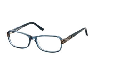 Image of Calligraphy Collections F-391 SESC F39100 Single Vision Prescription Eyeglasses - Col2 - Blue Crystal SESC F391005335 BL