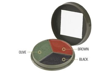 Image of Camcon Camouflage Cream Compact, 3 Color, Black/Brown/Olive CC61330