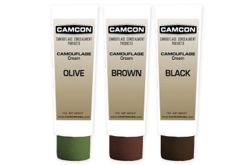 Image of Camcon Camouflage Cream Squeeze Tube Make-Up Kit, Black/Brown/Olive CC61320