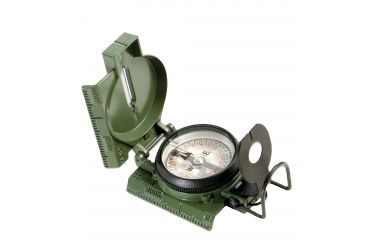 Image of Cammenga Government Contract Units Lensatic Compass, Tritium, Olive Drab, Belt Clip 194884