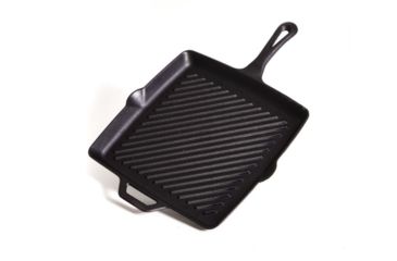 Image of Camp Chef 11 Square Cast Iron Skillet With Ribs, Black SK11R