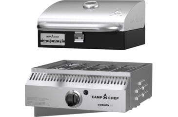 Image of Camp Chef 14in Sidekick Sear w/ Stainless Steel Bbq Box, 14in, Silver/Black, PG14BB