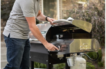 Image of Camp Chef 14in Sidekick Sear w/ Stainless Steel Bbq Box, 14in, Silver/Black, PG14BB