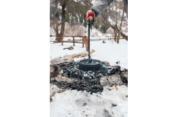 Image of Camp Chef Deluxe Dutch Oven Lid Lifter, Red Handles, Black, 22in, DOLL22