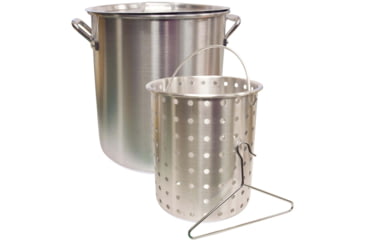 Image of Camp Chef 24 Quart Aluminum Fry Pot &amp; Basket, Silver, DP24