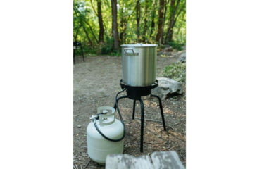 Image of Camp Chef 32 Quart Aluminum Fry Pot &amp; Basket, Silver, DP32