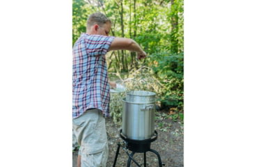 Image of Camp Chef 32 Quart Aluminum Fry Pot &amp; Basket, Silver, DP32
