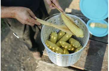 Image of Camp Chef 32 Quart Aluminum Fry Pot &amp; Basket, Silver, DP32