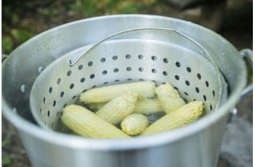 Image of Camp Chef 32 Quart Aluminum Fry Pot &amp; Basket, Silver, DP32