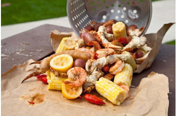 Image of Camp Chef 32 Quart Aluminum Fry Pot &amp; Basket, Silver, DP32