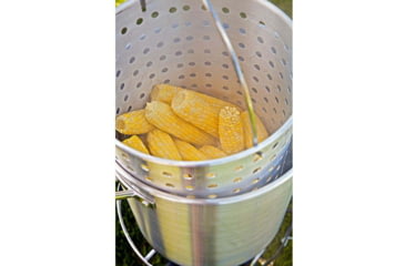 Image of Camp Chef 32 Quart Aluminum Fry Pot &amp; Basket, Silver, DP32