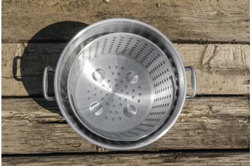 Image of Camp Chef 42 Quart Aluminum Fry Pot &amp; Basket, Silver, DP42