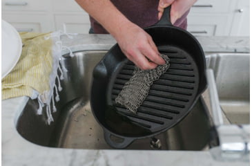 Image of Camp Chef 7in x 7in Chainmail Scrubber, 7in x 7in, Silver, 7" x 7", CMS7