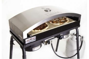 Image of Camp Chef 14X32 Italia Artisan Outdoor Pizza Oven Accessory, Silver PZ61