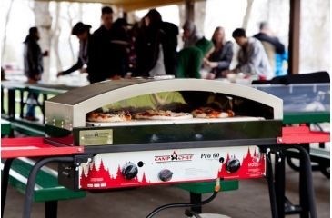 Image of Camp Chef 14X32 Italia Artisan Outdoor Pizza Oven Accessory, Silver PZ62