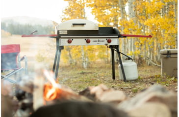 Image of Camp Chef Italia Artisan Outdoor Pizza Oven w/ Door, White/Black, PZ90D