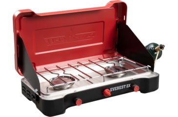 Image of Camp Chef Mountain Series Everest 2X High Output Two-Burner Cooking System, Black/Red, MSHPX