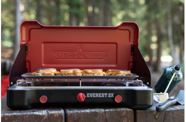 Image of Camp Chef Mountain Series Everest 2X High Output Two-Burner Cooking System, Black/Red, MSHPX