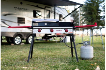 Image of Camp Chef Pro 90X - 3 Burner Stove, Black and Red, PRO90X