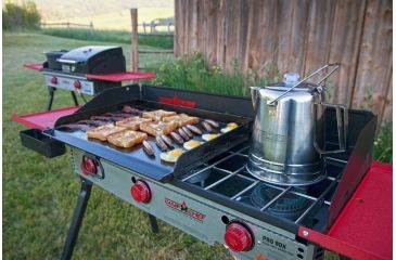 Image of Camp Chef Pro 90X - 3 Burner Stove, Black and Red PRO90X