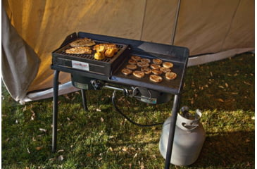Image of Camp Chef Professional 16in x 15in Steel Griddle, 16in Length x 15in Width Griddle, Black, SG30