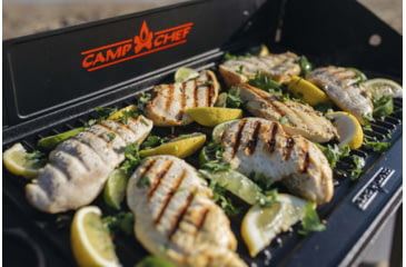 Image of Camp Chef Reversible Pre-seasoned Cast Iron Grill - Griddle 24in, Griddle, Black, CGG24B