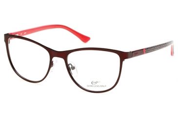 Image of Candies CA0124 Eyeglass Frames - Matte Bordeaux Frame Color, Clear Lens Color