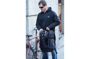 Image of Cannae Legion Elite Day Pack w/ Helmet Flap, Black, Medium CPG-BP-LEGELT-M-B