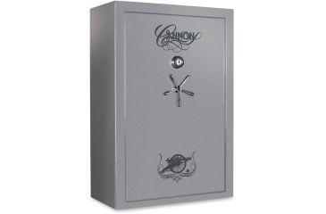 Image of Cannon Safe Deluxe 33 Fireproof 36 Gun Safe, 60x40x24in - Hammertone, Gray/Chrome CA33-H2FDC-13