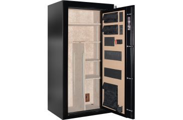 Image of Cannon Safe Patriot P22 30 Gun Electronic Safe, 59x30x22in - Hammertone Black/Chrome P22HR-H1TEC-13