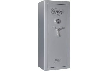 Image of Cannon Safe Scout S14 24 Gun Electronic Safe, 59x24x18in - Hammertone Gray/Chrome S14-H2TEC-13