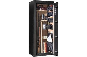 Image of Cannon Safe Scout S14 24 Gun Electronic Safe, 59x24x18in - Hammertone Black/Chrome S14-H1TEC-13