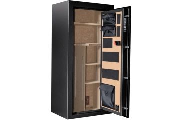 Image of Cannon Safe Scout S19 28 Gun Electronic Safe, 59x28x20in - Hammertone Black/Chrome S19-H1TEC-13