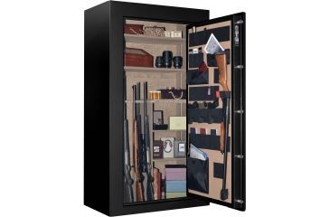 Image of Cannon Safe Scout S45 48 Gun Electronic Safe, 72x40x24in - Hammertone Black/Chrome S45-H1TEC-13