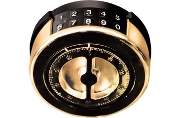 Image of Cannon Safe Series 23 Fireproof 24 Gun Safe, 60x30x24in - Hammertone Beige/Brass CA23-H3FDB-13
