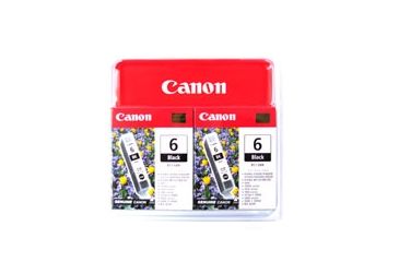 Image of Canon BCI-6 Twin Pack Ink Cartridge, Black 4705A037