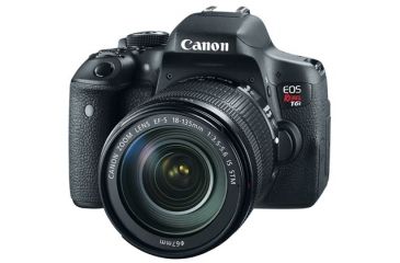 Image of Canon EOS Rebel T6i Camera Kit with EF-S 18in 135mm IS STM Lenses KIT, Black 0591C005